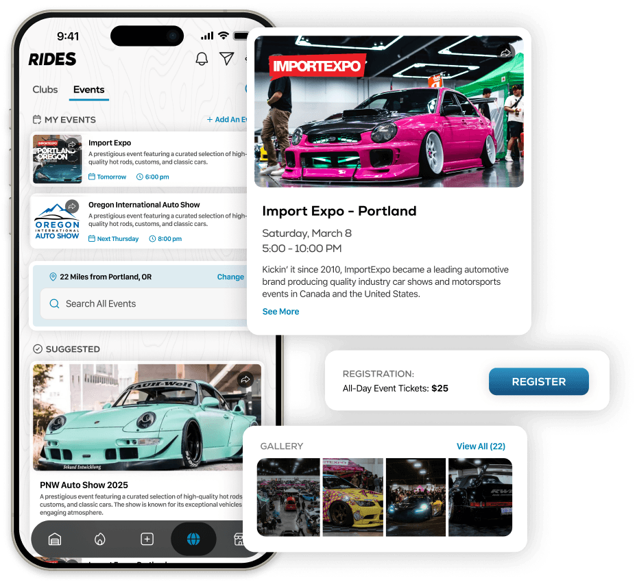 Events App Screen